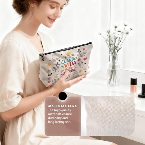 Christian Inspirational Makeup Bag - Bible Verse Cosmetic Pouch