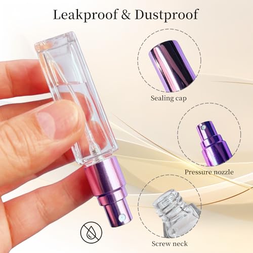 6 Pcs 10ML Perfume Travel Refillable, Portable Perfume Atomizer, Cologne Travel Bottle, Travel Size Perfume Bottle Empty