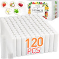120 Pack Lip Balm Unlabeled, Natural Lip Balm Bulk Blank Tube, Personalized Lip Balms for Party Favors Adults and Bridal Shower Favors or Baby Shower Gifts-5 Flavors