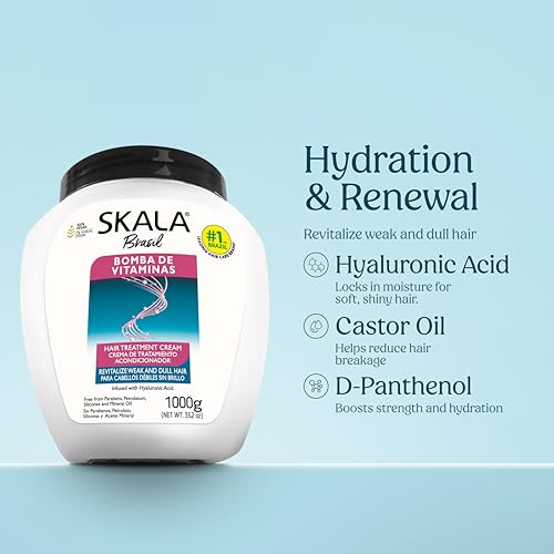 SKALA Brasil Vitamin Hair Treatment Cream - 35.2 oz Nourishing Hair Mask