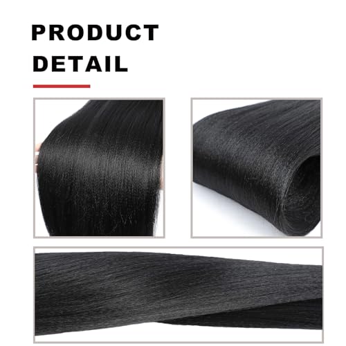 Red Braiding Hair 26 Inch Hair Extensions Professional Synthetic 6 Packs Braid Hair Crochet Braids, Soft Yaki Texture, Itch Free, Hot Water Setting