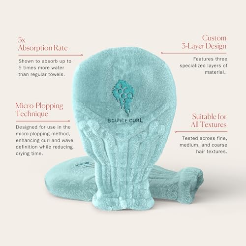 Bounce Curl Hair Drying Mitts - 5x Absorption
