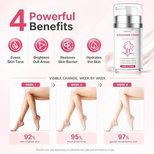 Skin Bleaching Cream with Vitamin C & Arbutin for Dark Spots