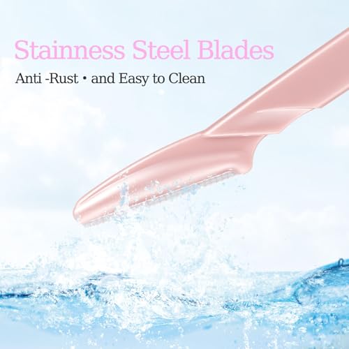 Facial Eyebrow Razor - Precision Hair Removal Tool in Blush Pink