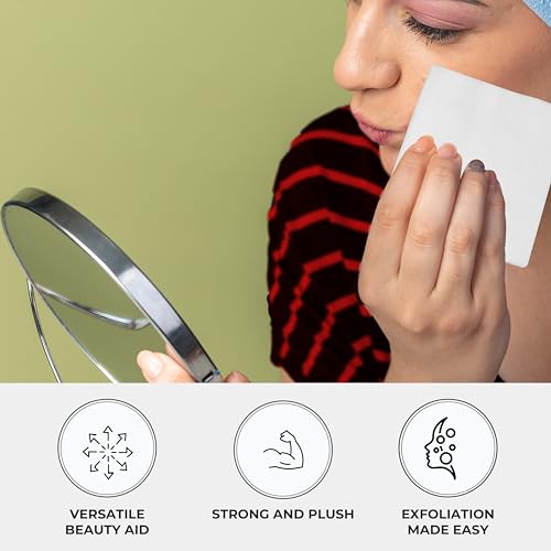 ForPro Premium 100% Cotton Wipes - 4x4 Lint-Free Facial Pads (200 Count)
