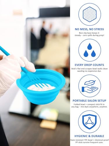 YOOVR 19-Piece Hair Bleach & Dye Kit with Brush, Bowl & Clips