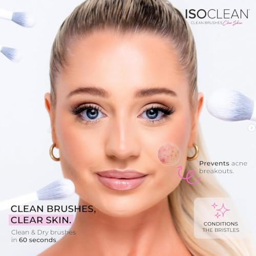 ISOCLEAN Makeup Brush Cleaner Spray – Fast-Drying, 18 fl oz