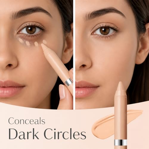 Fair Light Concealer Stick - Creamy Blendable Makeup for Dark Circles & Blemishes