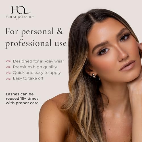 House of Lashes Pixie Mini False Eyelashes - Comfortable Fake lashes for Soft and Fluttery Open Eye Effect, Easy and Reusable Faux Mink Lashes for All Eye Shapes