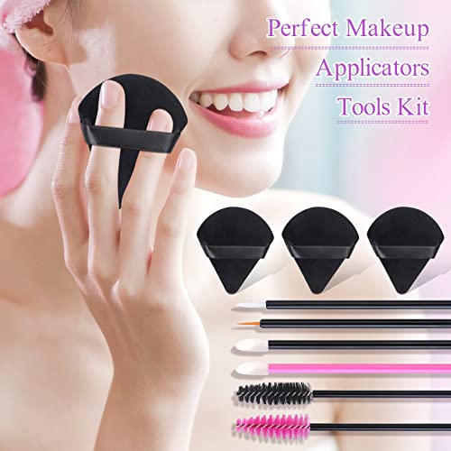 248 Pc Disposable Makeup Applicator Kit with Powder Puffs