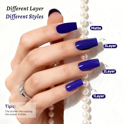 OpenLive Nail Polish 18ml Blue Large Volume Quick Dry Dark