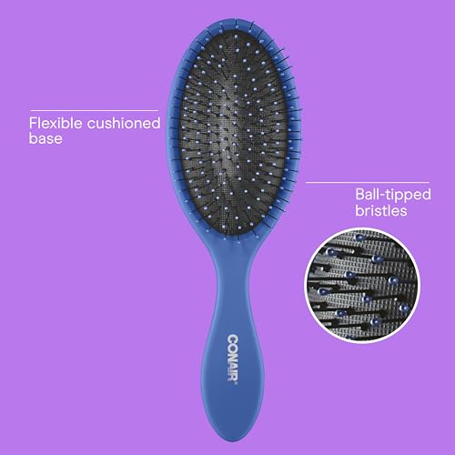 Conair Detangling Hair Brush Set 3-Pack | Wet & Dry