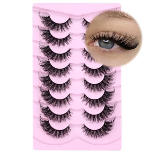 20MM Fluffy Fox Eye Lashes - 8D Faux Mink Strip Lashes