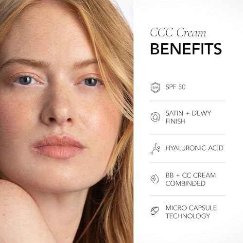 CLE Cosmetics CCC Cream (Neutral Medium Light 201 / SPF 50) - Color Correcting With Sunscreen - Lightweight, Hydrating Foundation - BB & CC Hybrid - Light to Medium Coverage - 1 fl oz