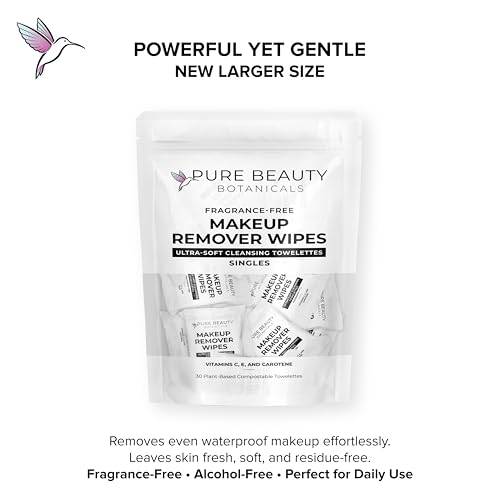 Natural Makeup Remover Wipes - 99% Effective