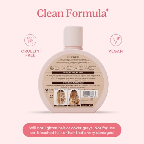 Glaze Super Gloss Honey Blonde Hair Color – Semi-Permanent Conditioning Gloss