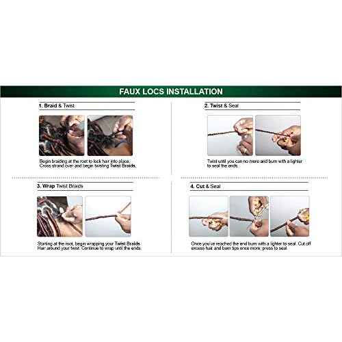 6 PACKS/LOT FreeTress Equal Synthetic Hair Braids Marley Braid (Jamaican Twist Braid) (1B)