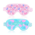 Cooling Eye Mask 2 Pack, Gel Compress for Puffy Eyes & Migraines