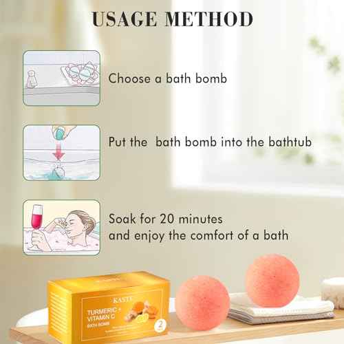 Bath Bombs Salt Balls,Turmeric Lemon Vitamin C Lemon Extract Essential Oils,Moisturizing Dry Skin,Fizzy Spa,Relaxation,Bubble Bath Bomb Gifts for Men Women