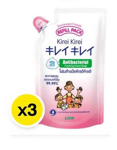 LION CORPORATION,TOKYO,JAPAN Kirei Kirei Foaming Hand Soap Refill 3x 200ml