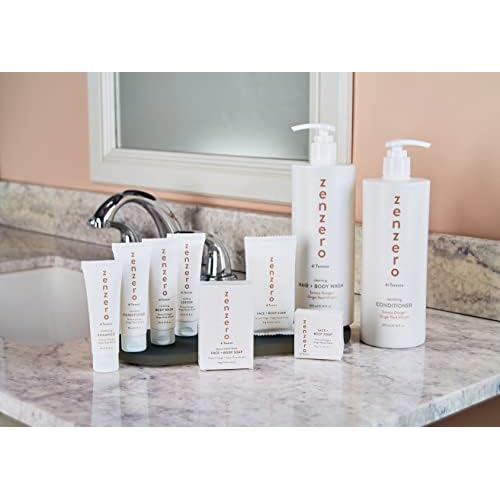 ZENZERO 2-in-1 Cleansing Hair and Body Wash Tarocco Orange + Ginger Root, Ginger and Citrus Body Wash and Shampoo 475 ml / 16.0 Fluid Ounce
