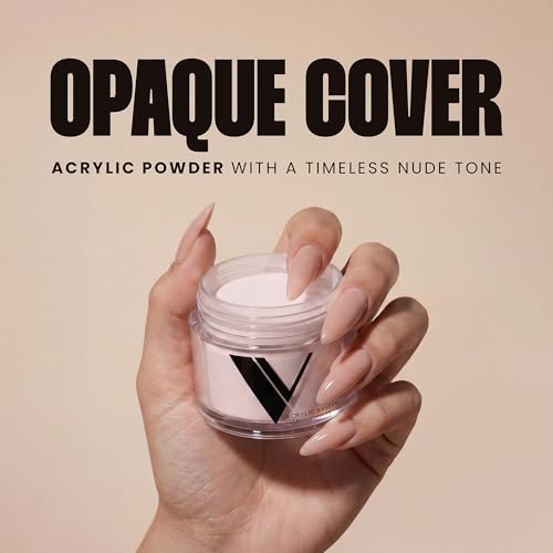 V Beauty Pure Acrylic Nail System Kit - Nude Powder 1.5 oz & Monomer 8 oz