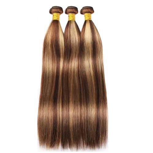 Freiuoke P427 Highlight Blonde Straight Hair Bundles 28-32 Inch - Brazilian Virgin Extensions