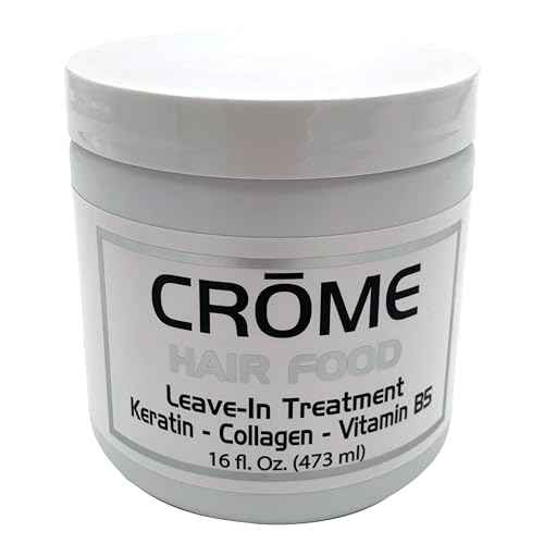 Crome Hair Food - Keratin Leave-In Conditioner - 16 Oz - Hair Treatment
