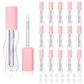 9pcs Pink Empty Lip Gloss Tubes 2.5ml with Wand Caps