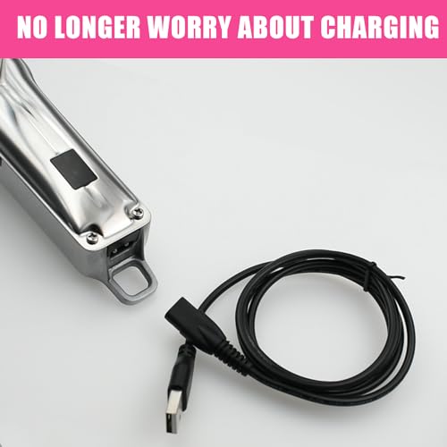 Replacement Charger for Limural Hair Clippers, Trimmer Charger Cord Compatible with Limural Electric Shavers for Men, USB Charging Cable Power Cord Supply Adapter