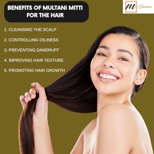 100% Natural Purified Multani Mitti Mud | Fullers Earth Clay Powder Cosmetic Grade | Natural Face Mask 454 GMS / 1 LBS