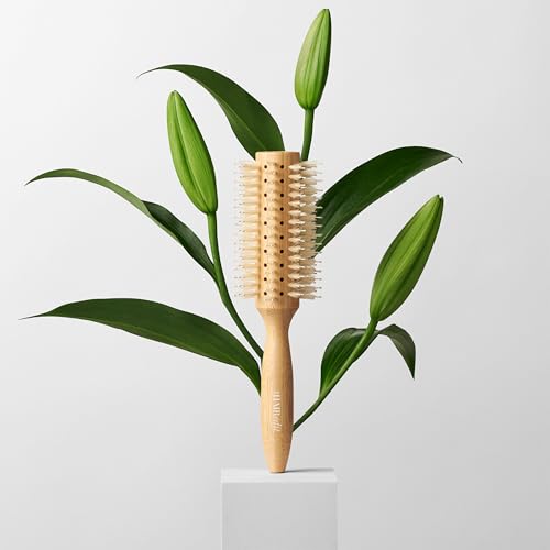Boar Bristle Round Brush for Blowdry & Shine