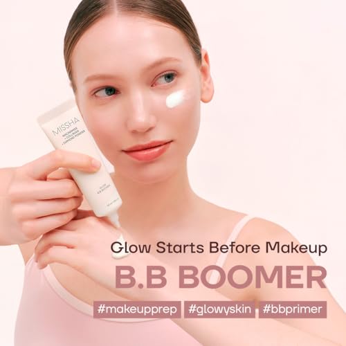 MISSHA M BB Boomer Primer - Hydrating Glow Makeup Base, 1.35oz