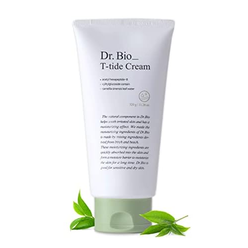 T-tide Cream, Long-Lasting Hydration for 100 Hours, Relief from Dry, Itchy Skin with Shea Butter, Probiotics & Cica, Vegan & Organic, Fragrance-Free, Korean Skincare, hypoallergenic