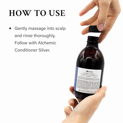 Davines Alchemic Silver Shampoo for Cool Blonde & Silver Hair