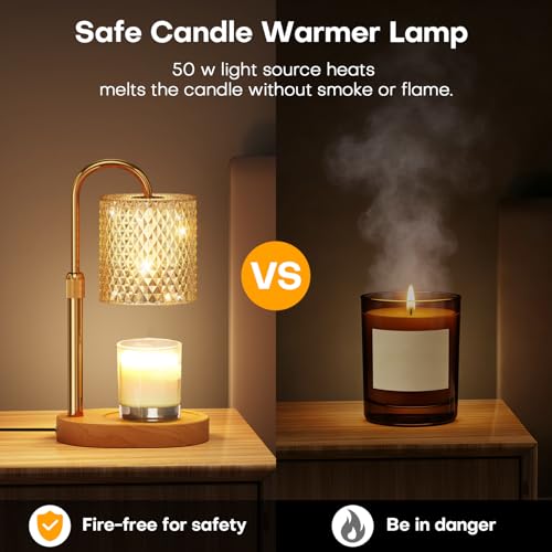 Candle Warmer Lamp with Timer, Dimmer & Adjustable Height