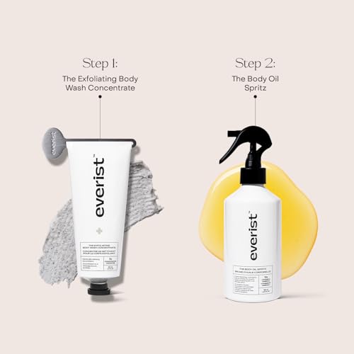 Everist Exfoliating Body Wash Concentrate ? Waterless Cream Cleanser with Aloe Vera, Glycerin & Natural Buffers ? Gentle Daily Exfoliation, Skin Barrier Protective, Vegan, Plant?Based - 3.4 fl oz