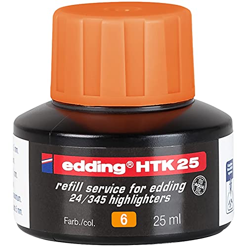 edding HTK 25 Highlighter Refill Ink 25ml Orange