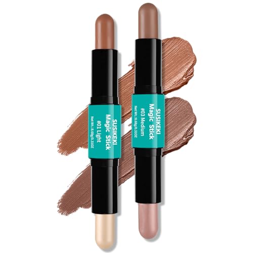 Contour & Highlighter Stick Duo - 2Pc Face Shaping Makeup Set