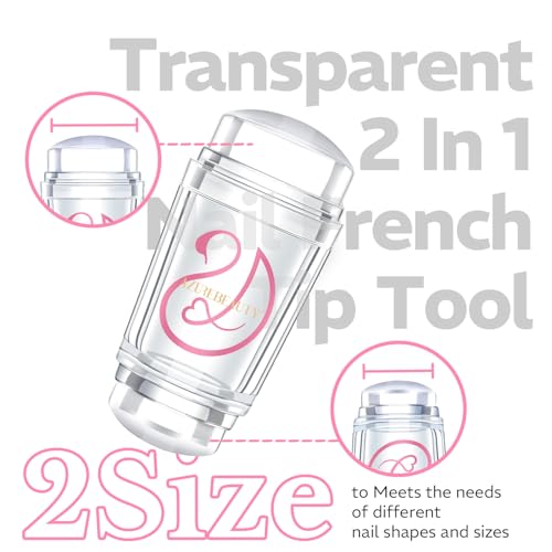 French Tip Nail Stamper Kit - 6Pcs Soft Silicone Nail Art Tool