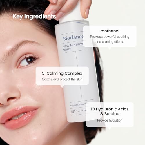 Biodance First Synergy Toner, Moisturizing, Skin Balance Facial Toner with Hyaluronic Acid, Korean Skin Care | 5.07 fl.oz,150ml