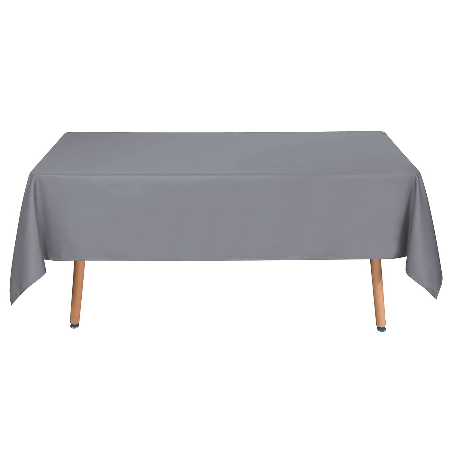 sancua Square Tablecloth - 54 x 54 Inch - Stain and Wrinkle Resistant Washable Polyester Table Cloth, Decorative Fabric Table Cover for Dining Table, Buffet Parties and Camping, Light Grey