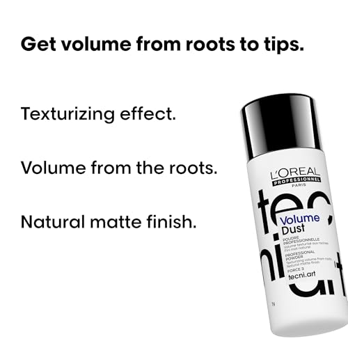 L'Or?al Professionnel Paris Volume Dust - Provides Weightless Volume, Medium Hold Texture Powder, For All Hair Types, Packaging May Vary