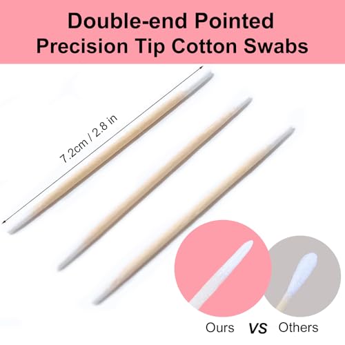 600pcs Precision Tip Cotton Swabs - Double-End Microblading Applicators