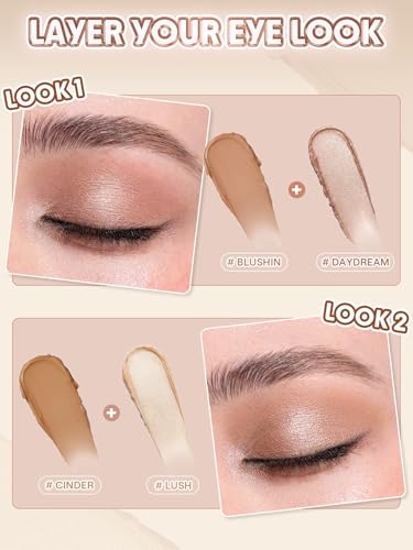 SHEGLAM Creamsicle Eyeshadow Stick Lush - Lightweight, Buildable, Shimmer & Matte Finishes