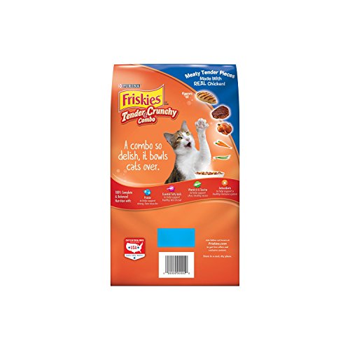 Friskies Dry Cat Food, Tender & Crunchy Combo, 3.15-Pound Bag, Pack Of 3