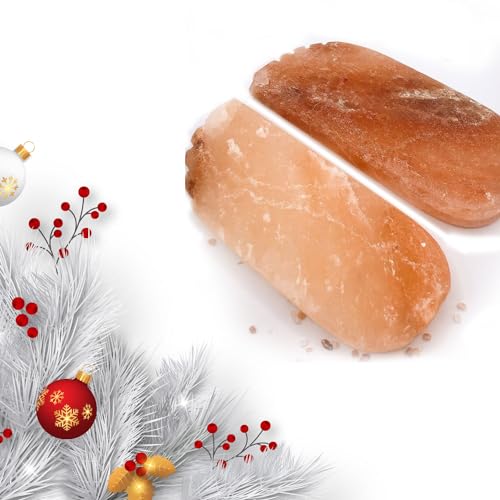 Himalayan Salt Detox Foot Blocks, Set of 2-10" L x 4" W x 1" H| Detoxification Block - Foot Tiles Spa at Home - Relaxing Therapy