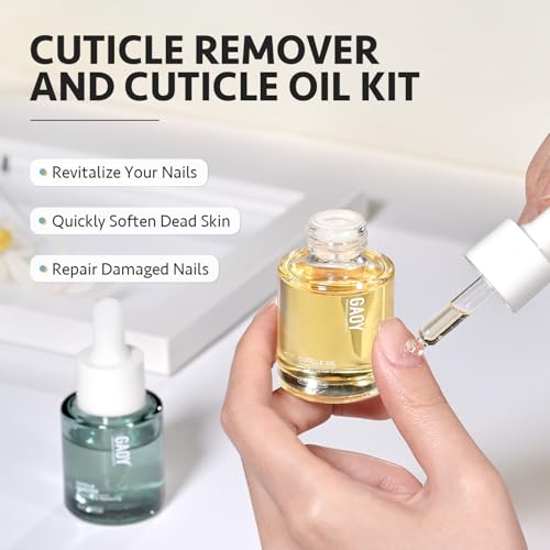 GAOY Cuticle Care Kit - Cuticle Oil & Cuticle Remover Gel (2 x 20ml)