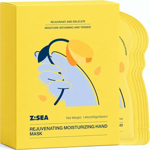 Z:SEA Repairing Hand Mask Gloves for Dry Skin with Shea Butter - 5 Pack