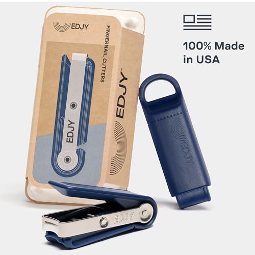 EDJY Precision Stainless Steel Fingernail Cutter - Ergonomic & Durable